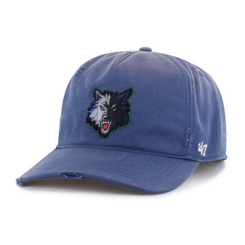 MINNESOTA TIMBERWOLVES HARDWOOD CLASSICS WORN '47 HITCH LC LOW CROWN
