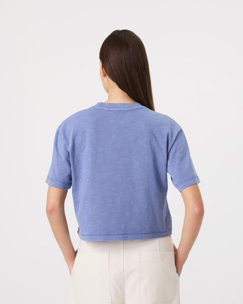 LOS ANGELES DODGERS MINDI HEAVY '47 SLUB CROP TEE WOMENS
