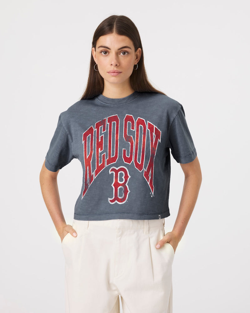BOSTON RED SOX MINDI HEAVY '47 SLUB CROP TEE WOMENS