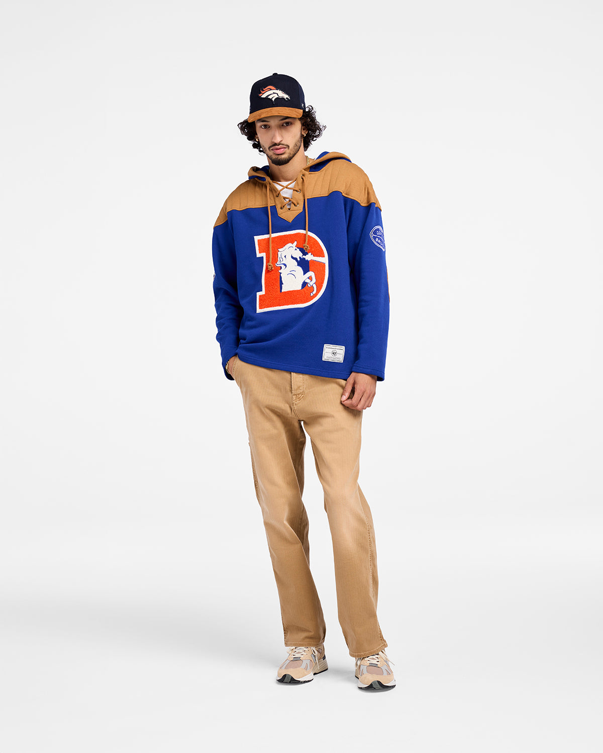 DENVER BRONCOS HISTORIC FLANNAGAN '47 WINGBACK LACER