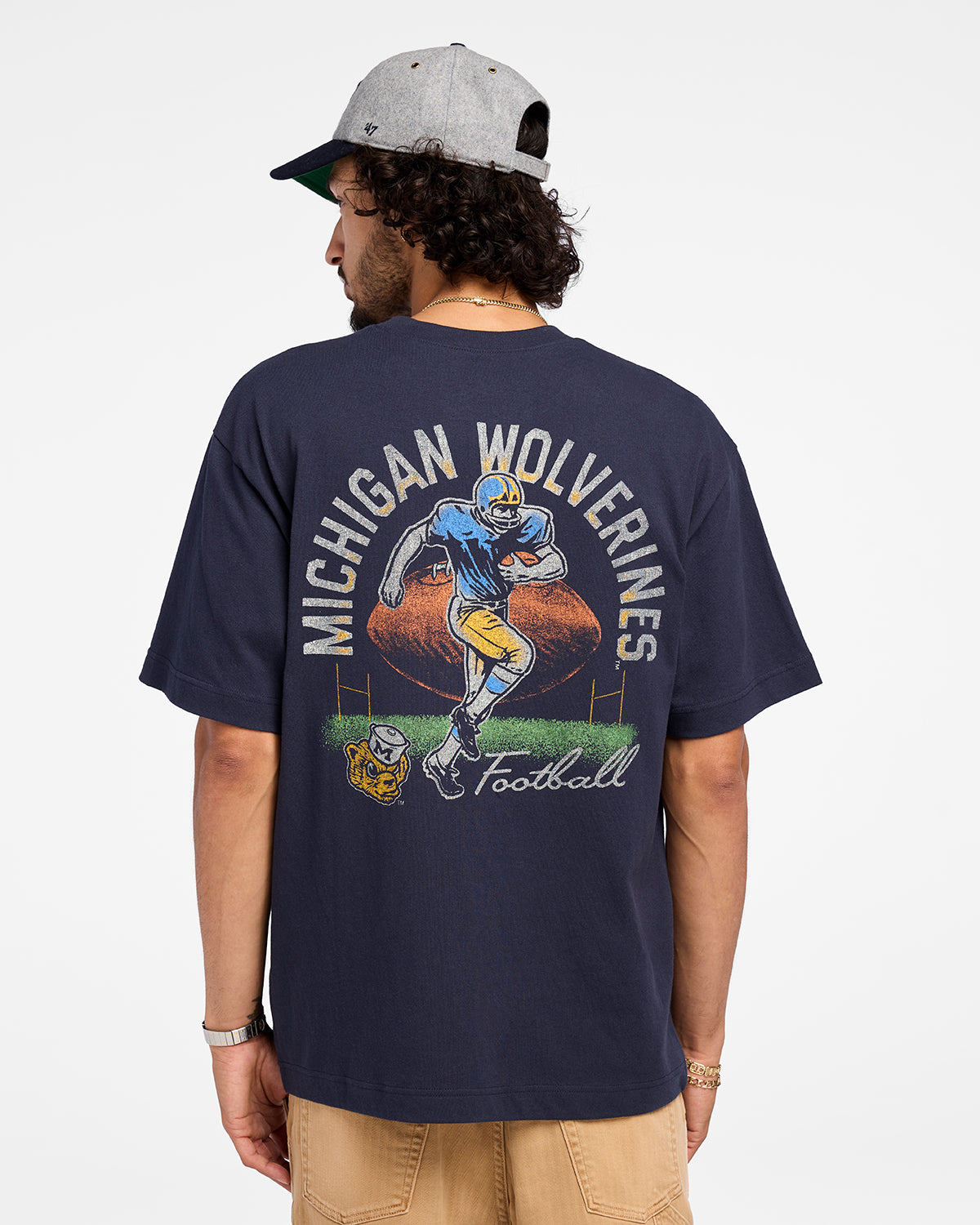 MICHIGAN WOLVERINES VINTAGE GAME ON '47 FOUNDATION TEE