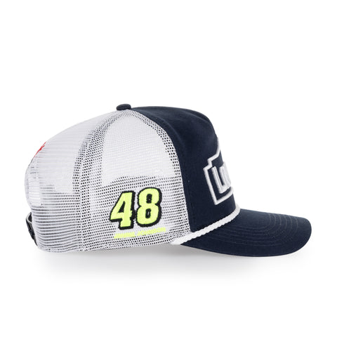 NASCAR LEGENDARY JIMMIE JOHNSON TRIPLE HIT MESH ROPE '47 HITCH