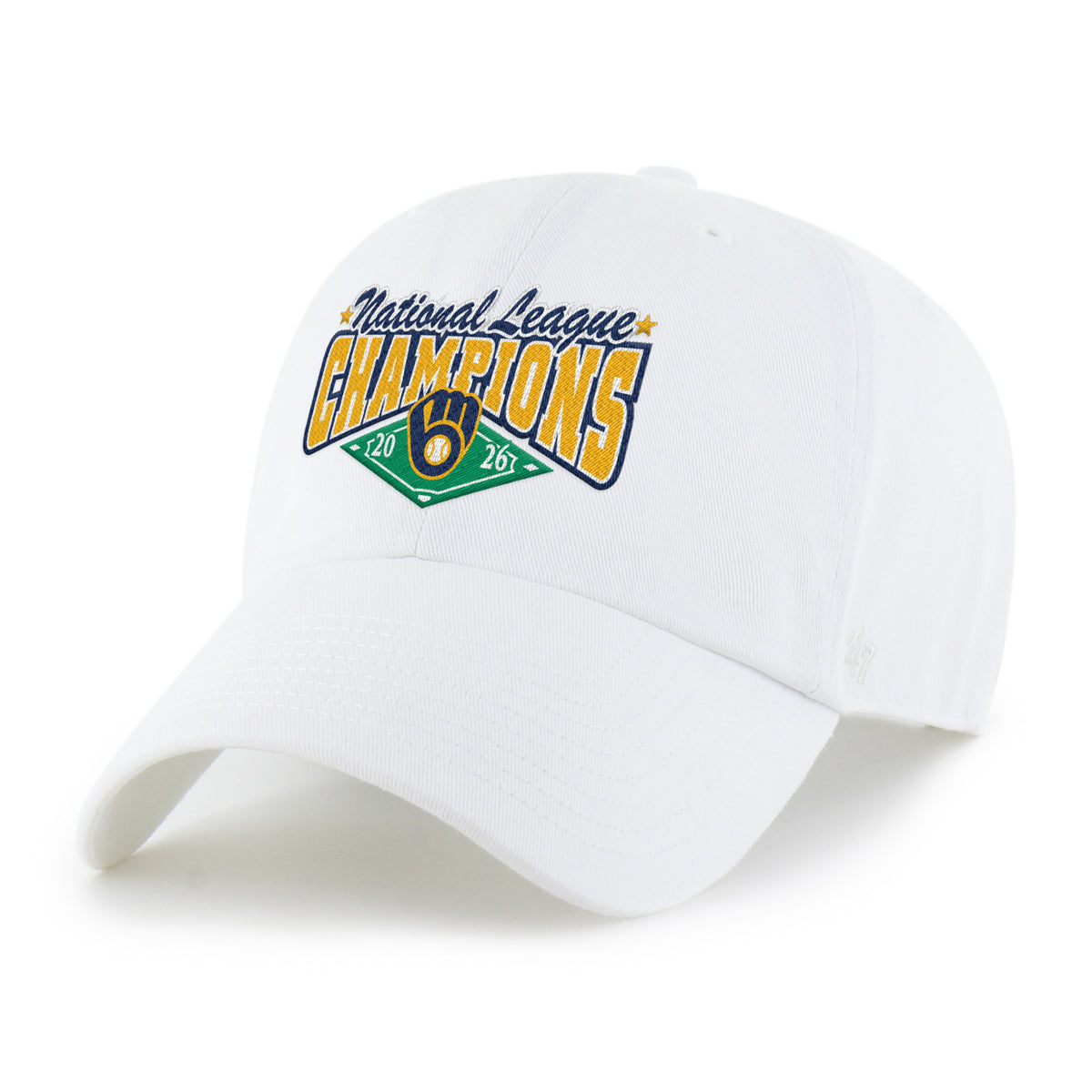 MILWAUKEE BREWERS 2026 NATIONAL LEAGUE CHAMPIONS '47 CLEAN UP