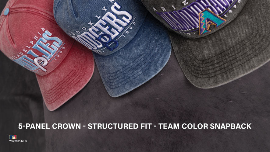 5-Panel Crown, Structured Fit, Team Color Snapback