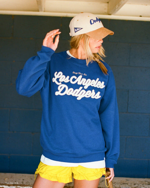 LOS ANGELES DODGERS STONEY CLOVER LANE X '47 OVERSIZED CREW WOMEN