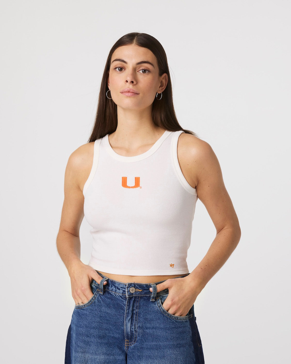 MIAMI HURRICANES UPLIFT '47 BABY RIB TANK WOMENS