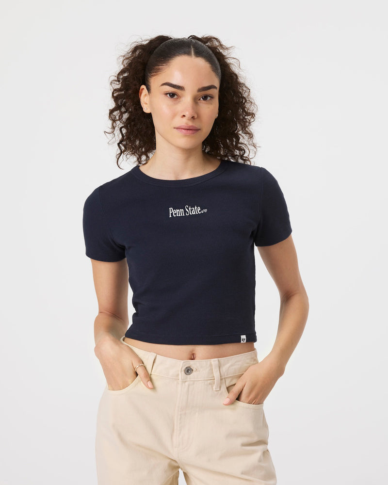 PENN STATE NITTANY LIONS WITH LOVE '47 BABY RIB TEE WOMENS