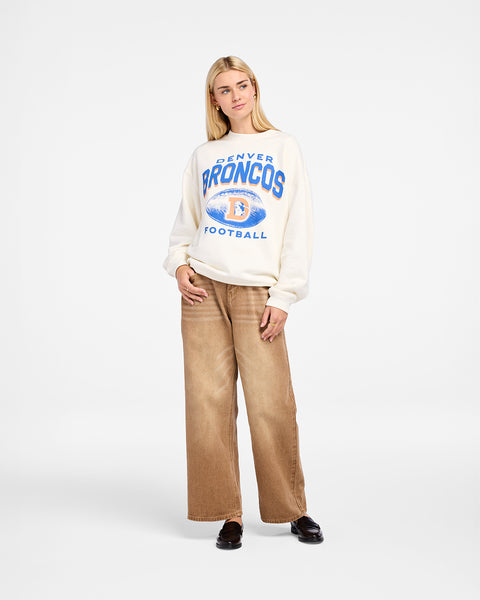 DENVER BRONCOS HISTORIC ARCH CLOUD '47 OVERSIZED CREW WOMENS