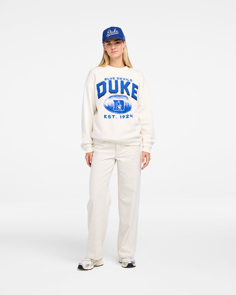 DUKE BLUE DEVILS ARCH CLOUD '47 OVERSIZED CREW WOMENS