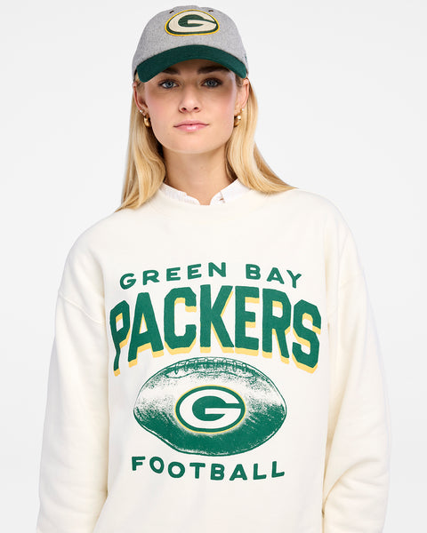 GREEN BAY PACKERS ARCH CLOUD '47 OVERSIZED CREW WOMENS