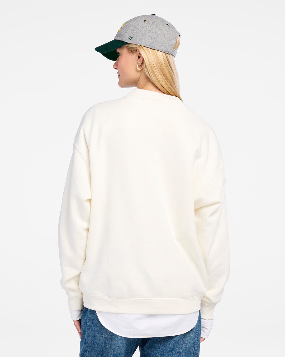 GREEN BAY PACKERS ARCH CLOUD '47 OVERSIZED CREW WOMENS