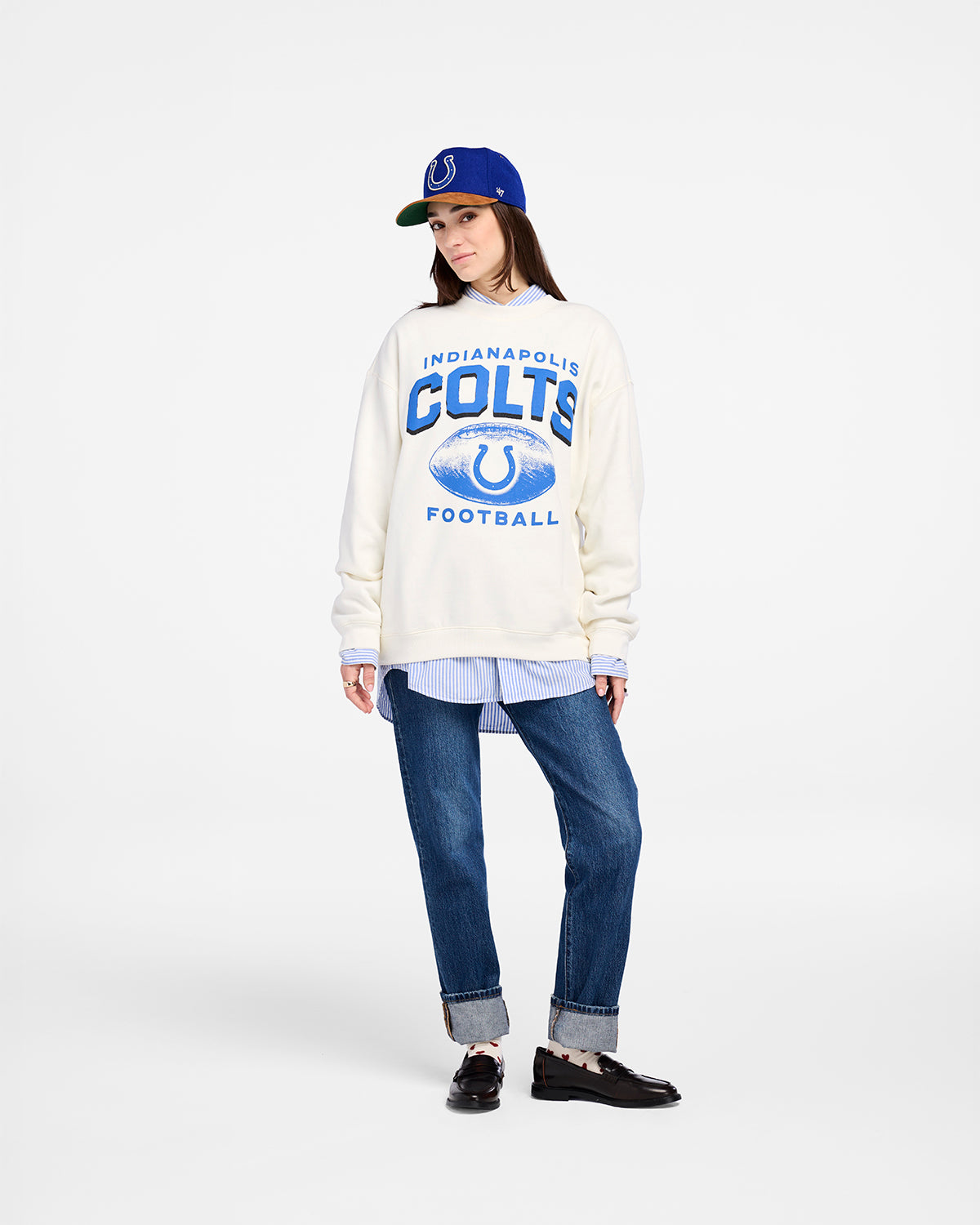 INDIANAPOLIS COLTS ARCH CLOUD '47 OVERSIZED CREW WOMENS