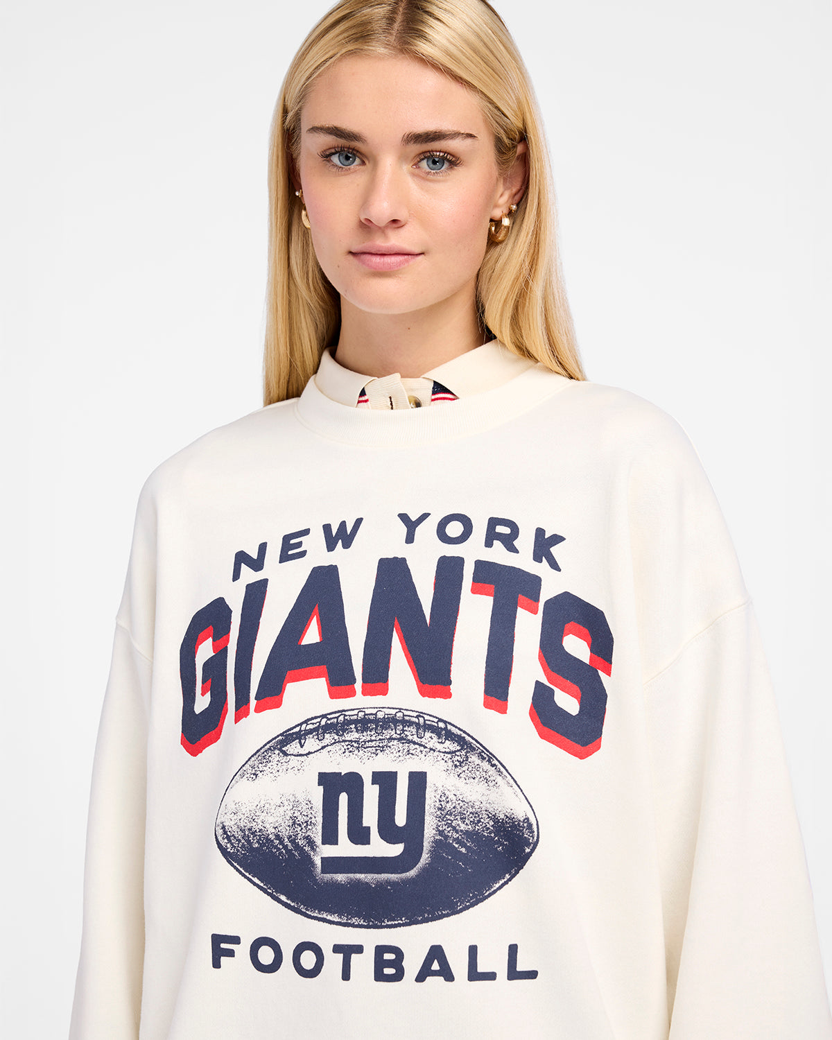 NEW YORK GIANTS HISTORIC ARCH CLOUD '47 OVERSIZED CREW WOMENS