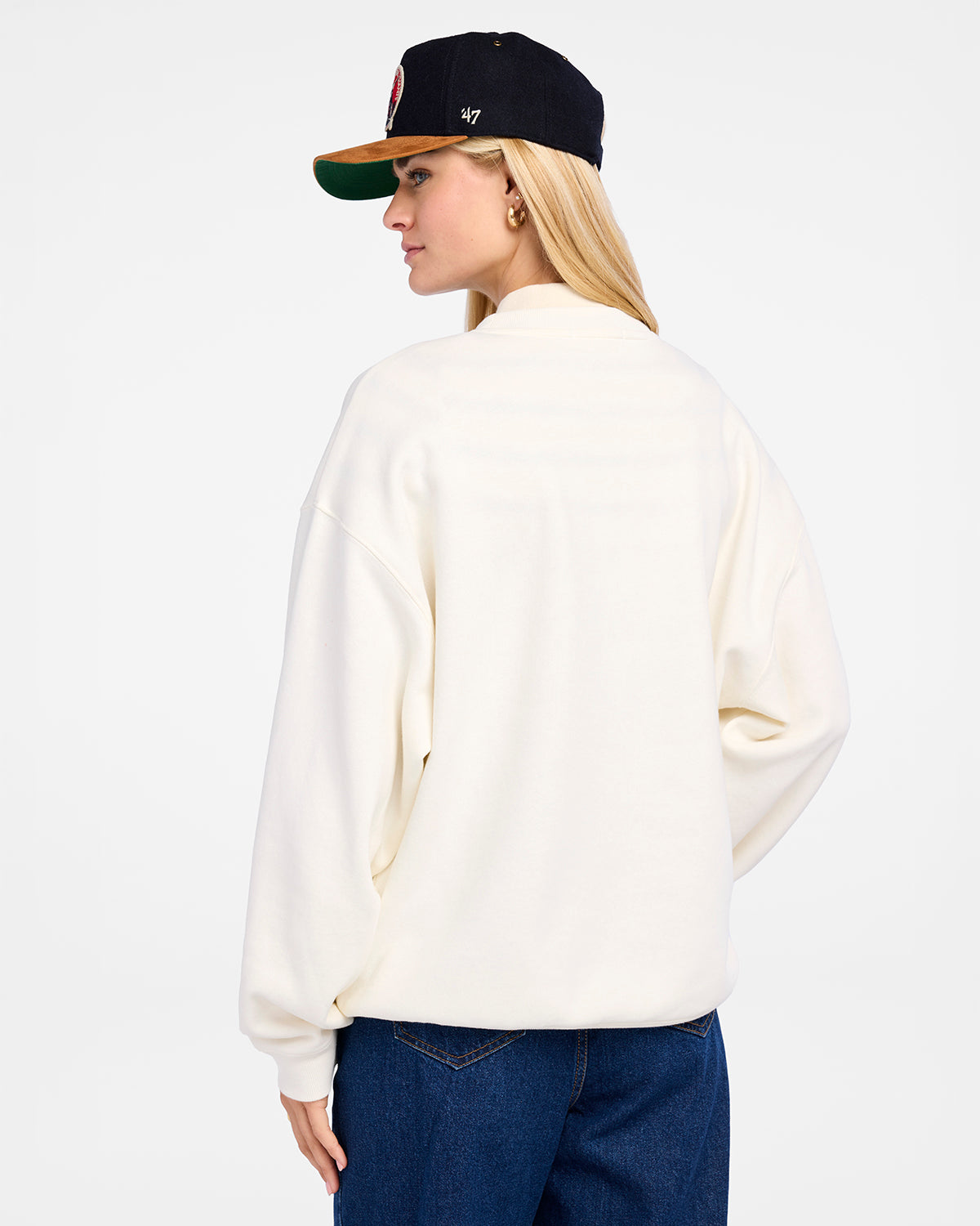 NEW YORK GIANTS HISTORIC ARCH CLOUD '47 OVERSIZED CREW WOMENS