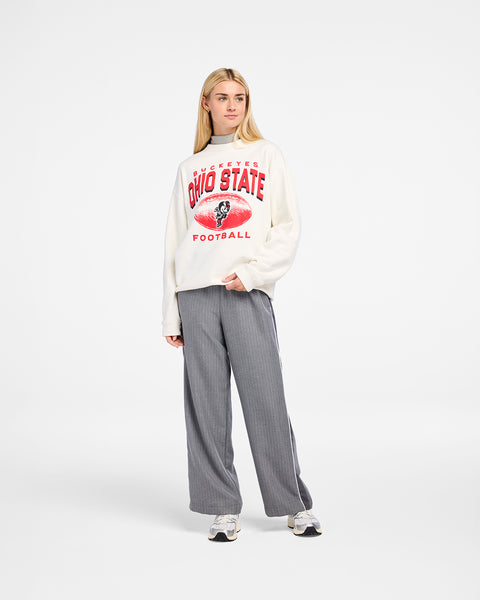 OHIO STATE BUCKEYES VINTAGE ARCH CLOUD '47 OVERSIZED CREW WOMENS