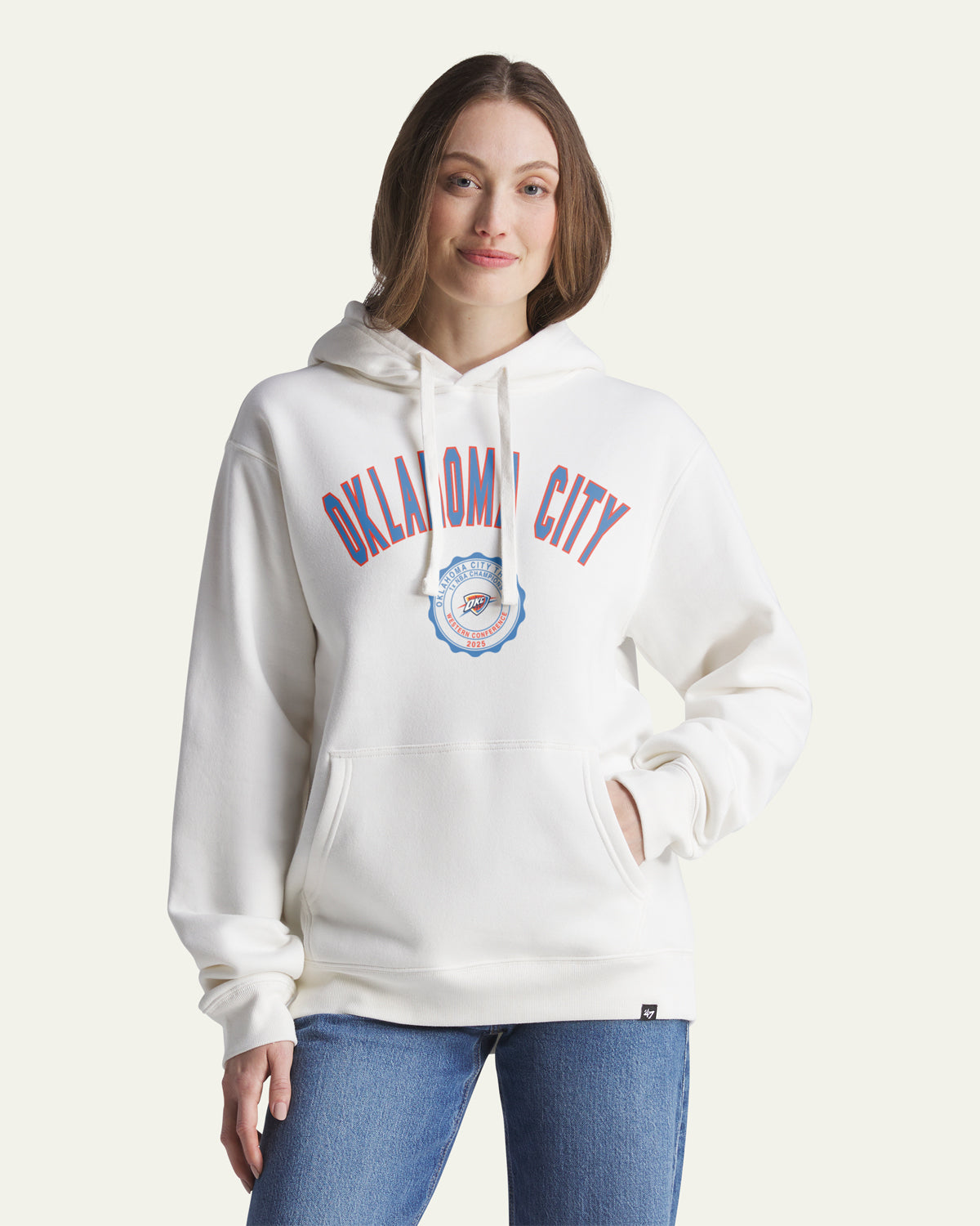 OKLAHOMA CITY THUNDER CREST BEND '47 EVERYDAY HOOD - White