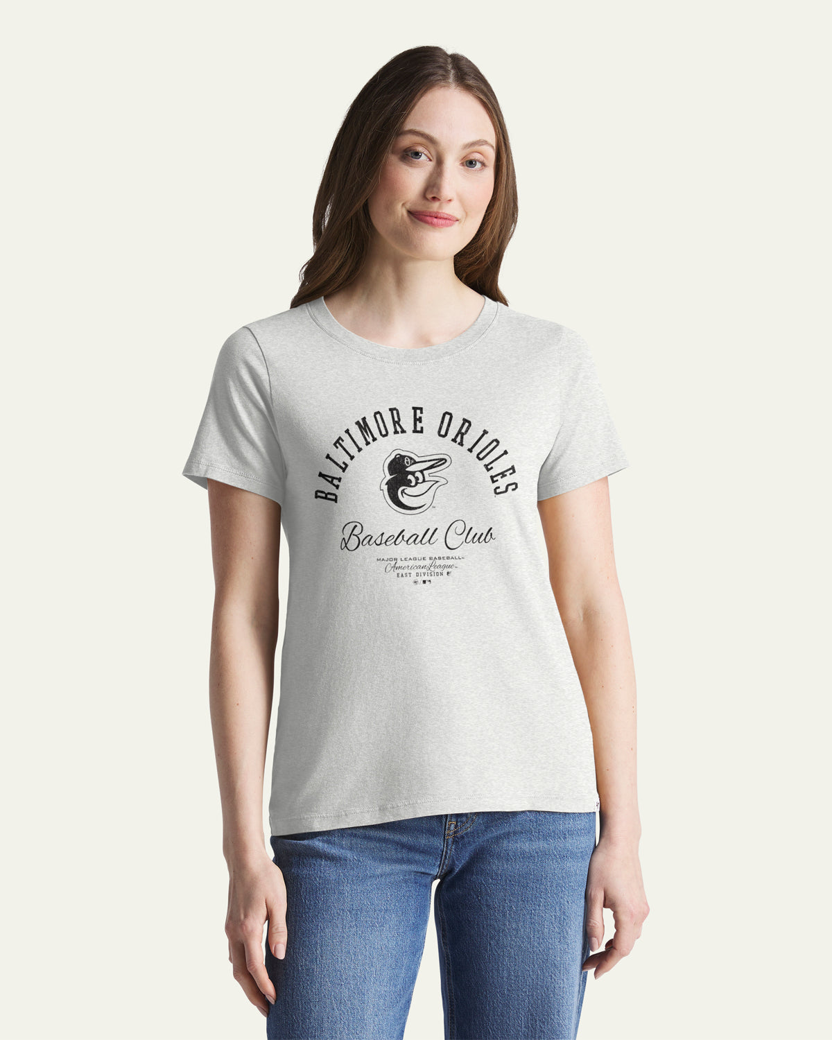 BALTIMORE ORIOLES ARCBALL '47 WOMEN'S EVERYDAY TEE