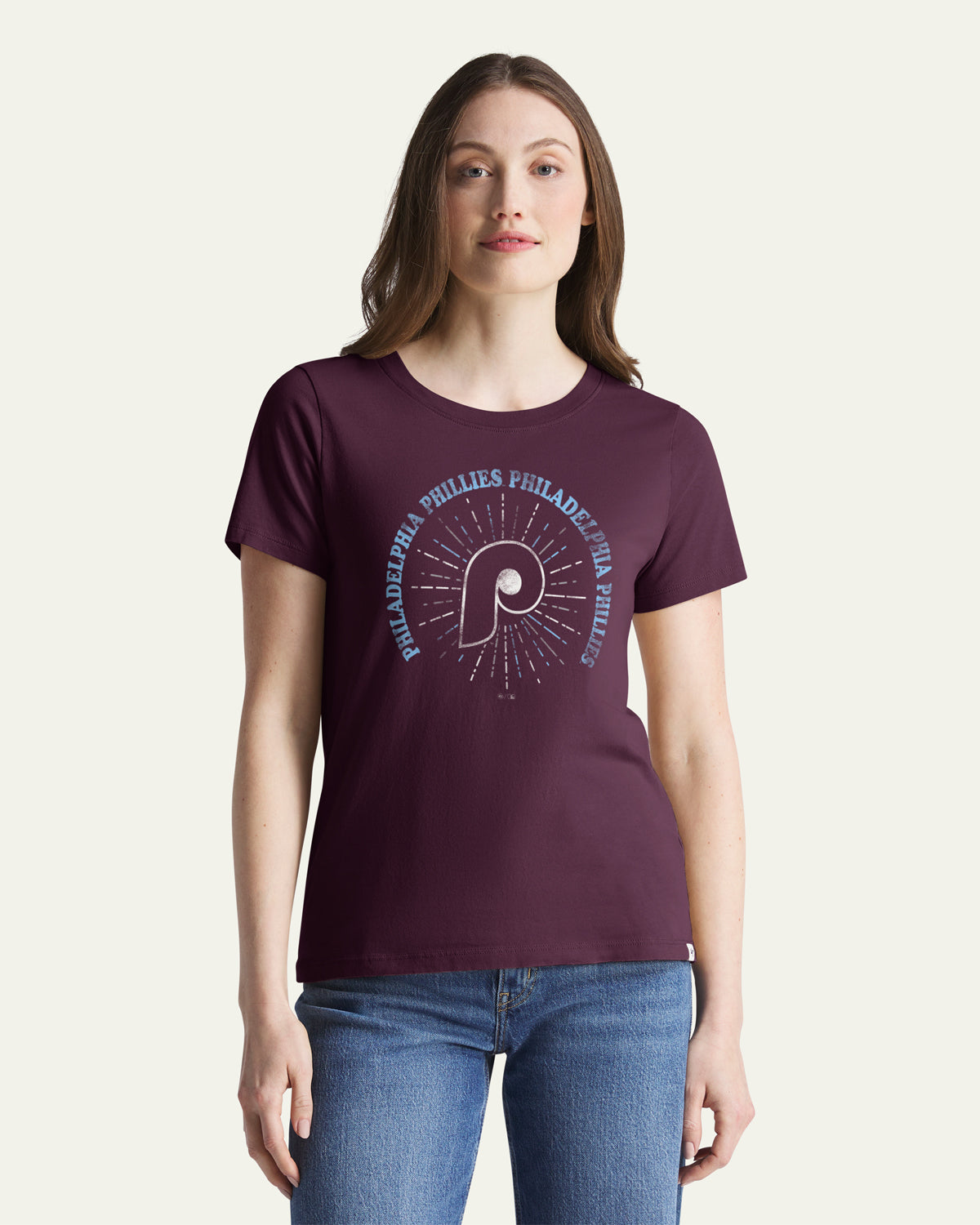 PHILADELPHIA PHILLIES SHINE LINES '47 WOMEN'S EVERYDAY TEE