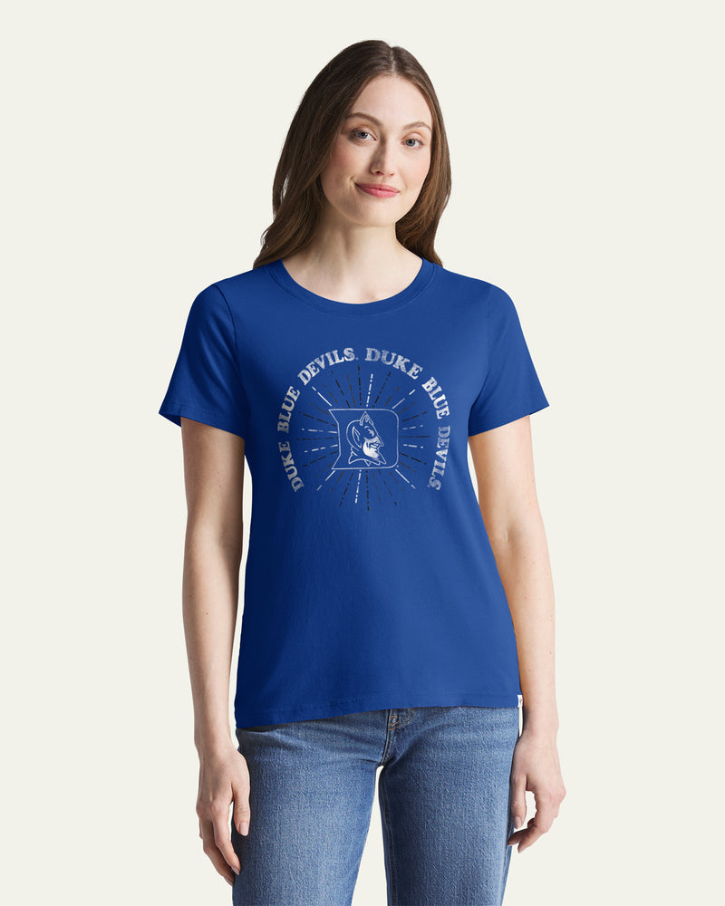 DUKE BLUE DEVILS SHINE LINES '47 WOMEN'S EVERYDAY TEE