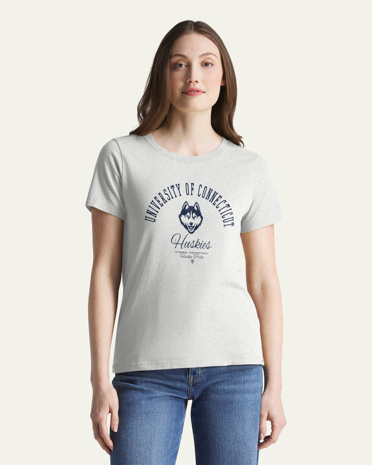 CONNECTICUT HUSKIES UCONN ARCBALL '47 WOMEN'S EVERYDAY TEE