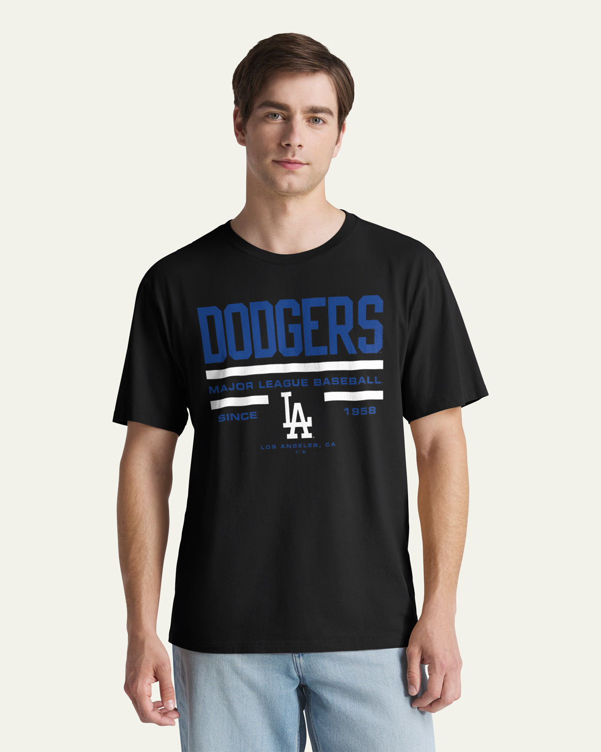 LOS ANGELES DODGERS STACK BLOCK '47 EVERYDAY TEE