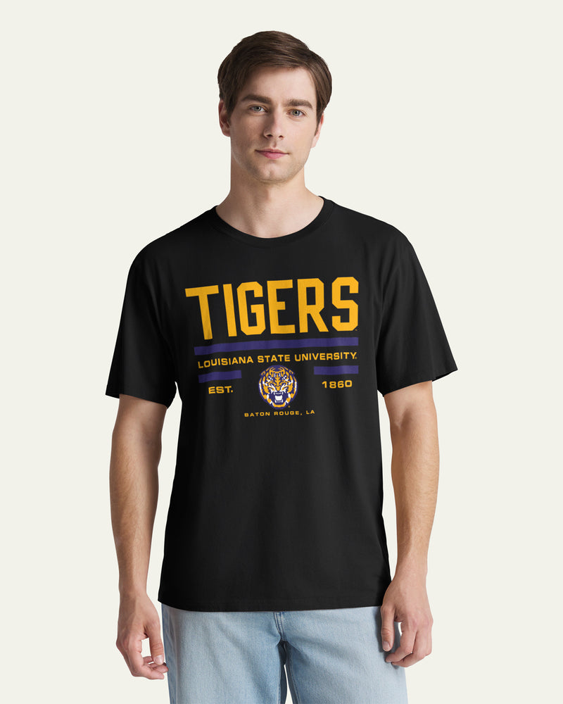LOUISIANA STATE TIGERS LSU STACK BLOCK '47 EVERYDAY TEE