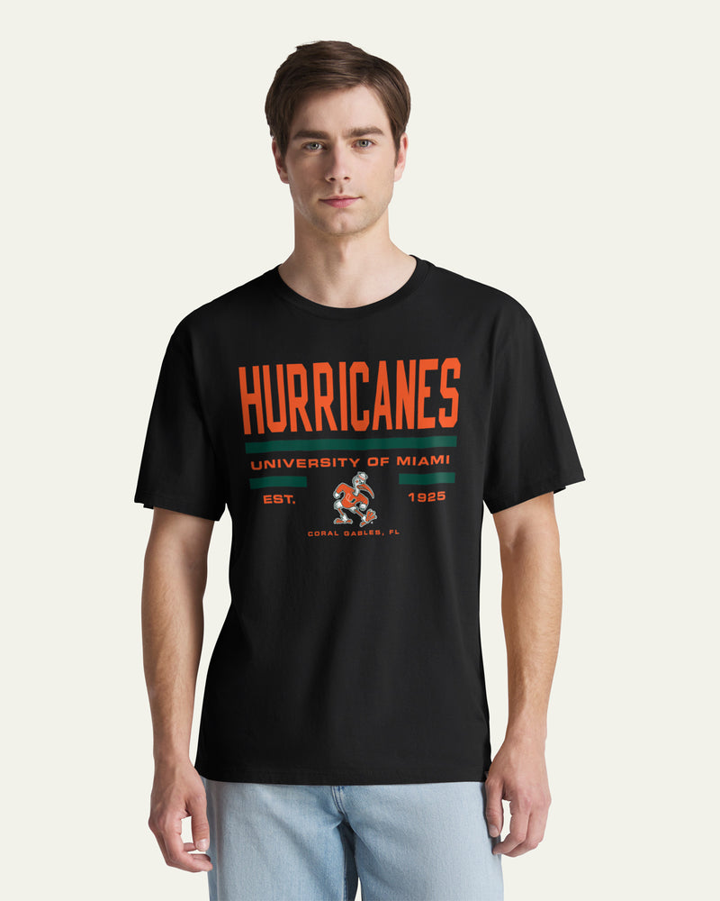 MIAMI HURRICANES STACK BLOCK '47 EVERYDAY TEE