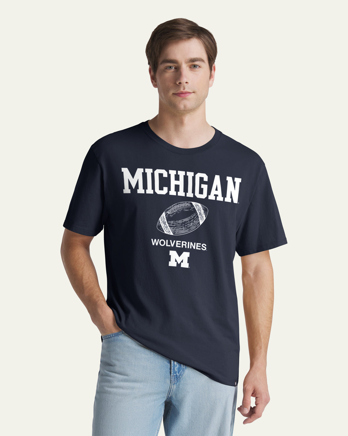 MICHIGAN WOLVERINES PLAY BLOCK '47 EVERYDAY TEE