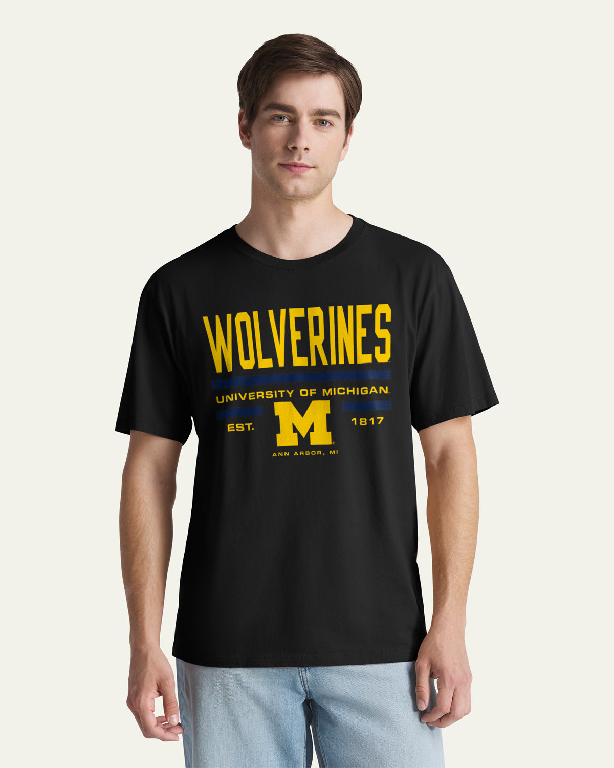 MICHIGAN WOLVERINES STACK BLOCK '47 EVERYDAY TEE