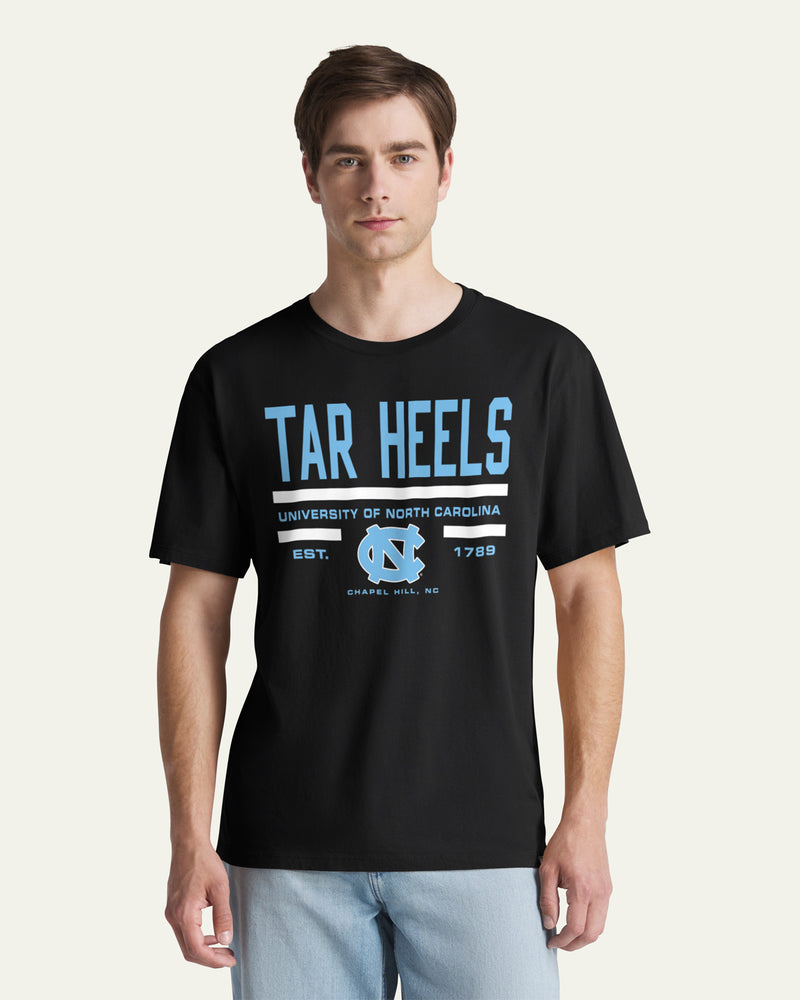 NORTH CAROLINA TAR HEELS UNC STACK BLOCK '47 EVERYDAY TEE