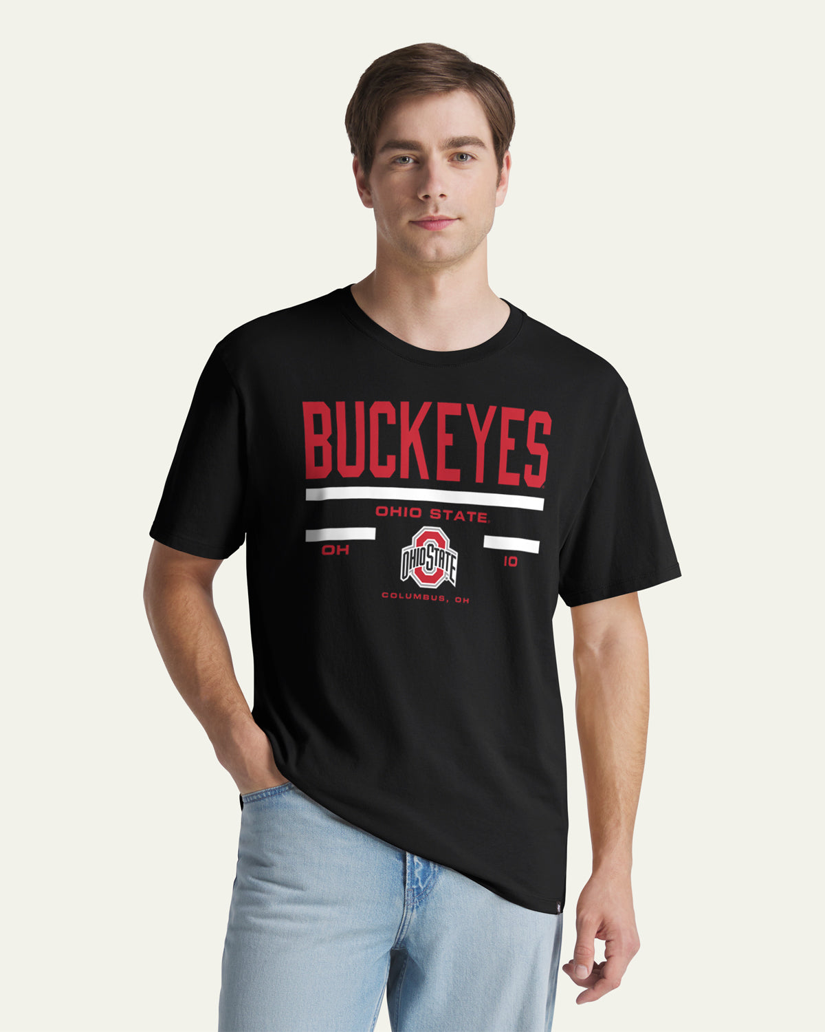 OHIO STATE BUCKEYES STACK BLOCK '47 EVERYDAY TEE MEN