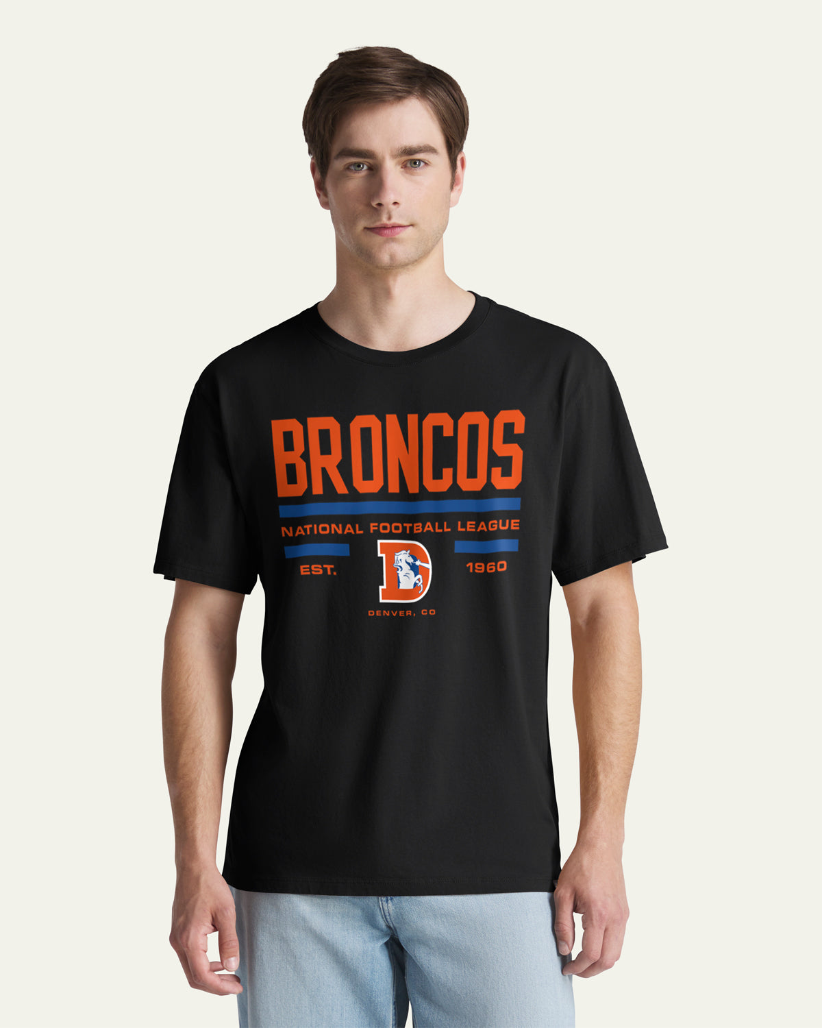 DENVER BRONCOS HISTORIC STACK BLOCK '47 EVERYDAY TEE