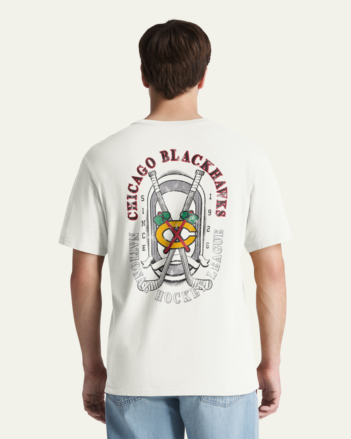 CHICAGO BLACKHAWKS OVAL SPORT BACKER '47 EVERYDAY TEE