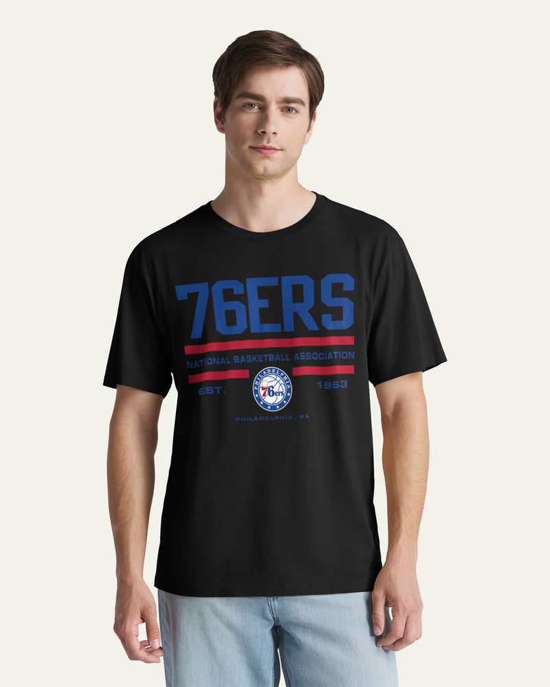 PHILADELPHIA 76ERS STACK BLOCK '47 EVERYDAY TEE