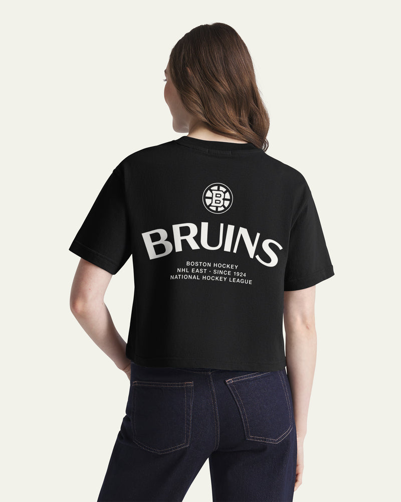 BOSTON BRUINS HADRIAN '47 FOUNDATION CROP TEE WOMENS