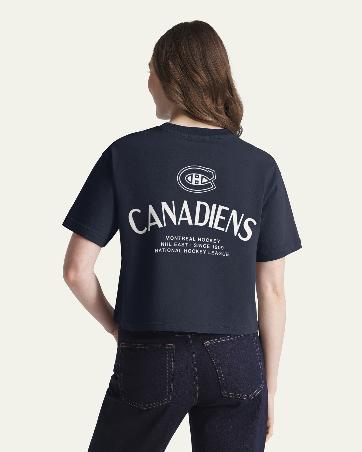 MONTREAL CANADIENS HADRIAN '47 FOUNDATION CROP TEE WOMENS
