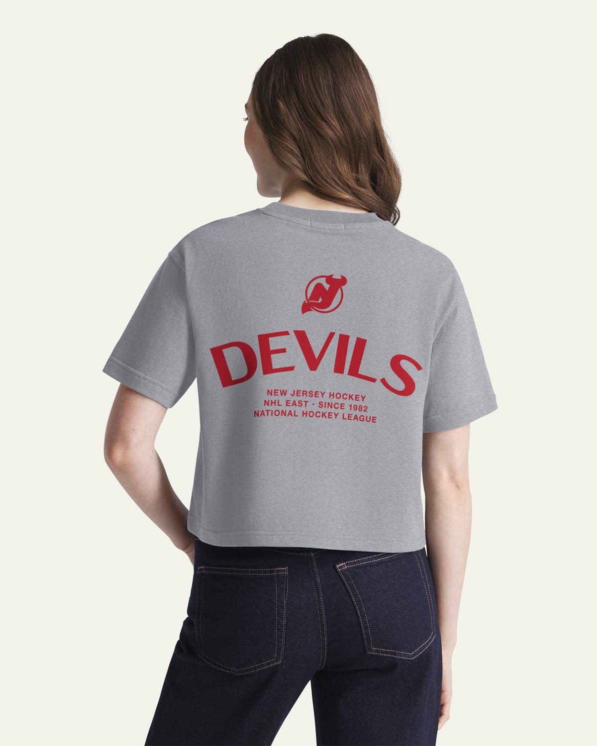 NEW JERSEY DEVILS HADRIAN '47 FOUNDATION CROP TEE WOMENS