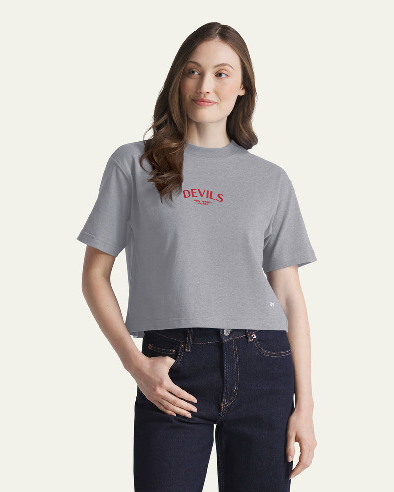 NEW JERSEY DEVILS HADRIAN '47 FOUNDATION CROP TEE WOMENS