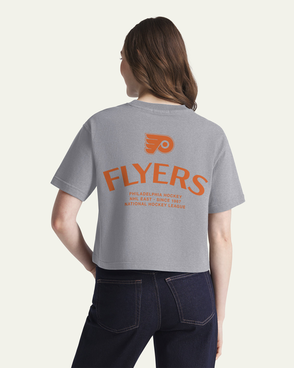 PHILADELPHIA FLYERS HADRIAN '47 FOUNDATION CROP TEE WOMENS
