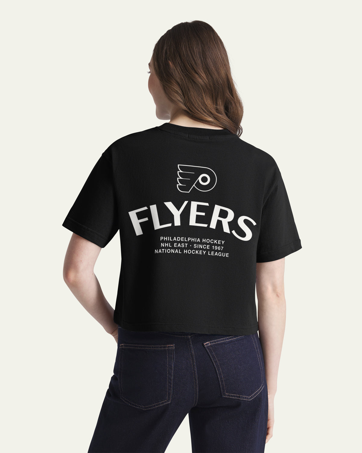 PHILADELPHIA FLYERS HADRIAN '47 FOUNDATION CROP TEE WOMENS