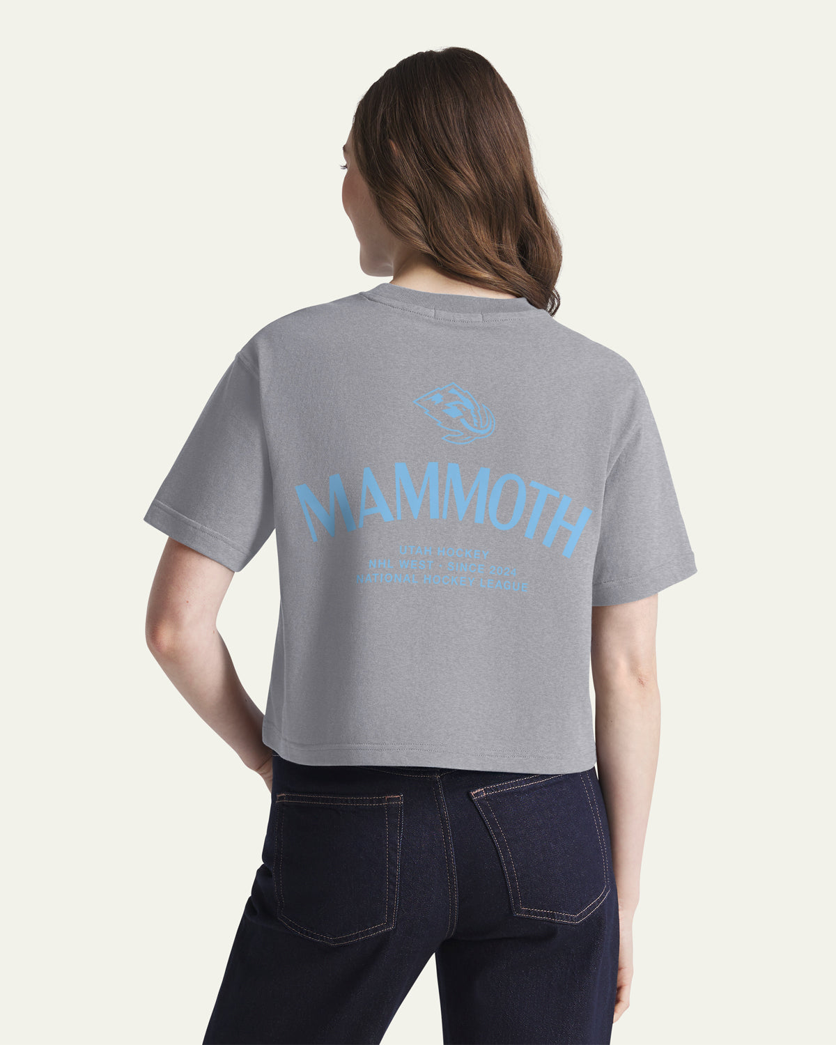 UTAH MAMMOTH HADRIAN '47 FOUNDATION CROP TEE WOMENS