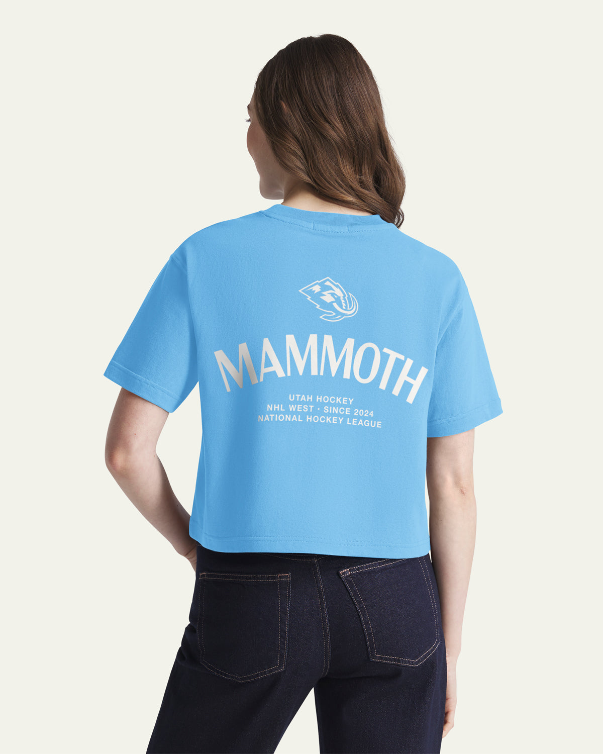 UTAH MAMMOTH HADRIAN '47 FOUNDATION CROP TEE WOMENS