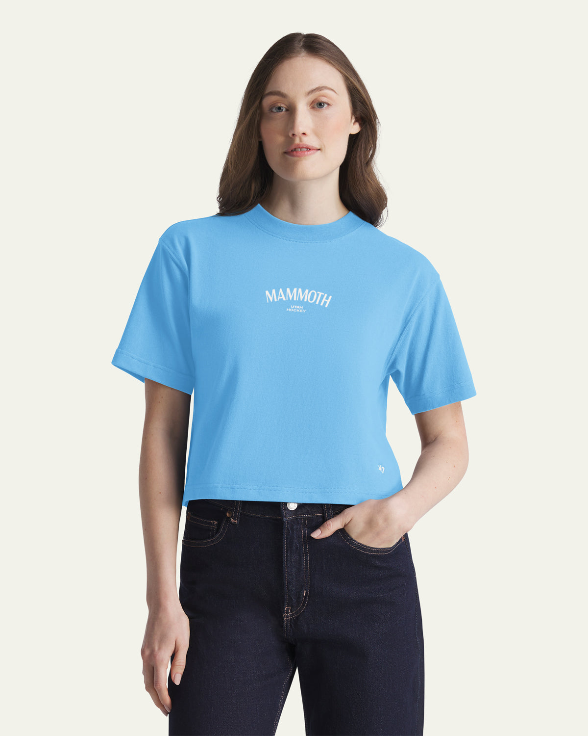 UTAH MAMMOTH HADRIAN '47 FOUNDATION CROP TEE WOMENS