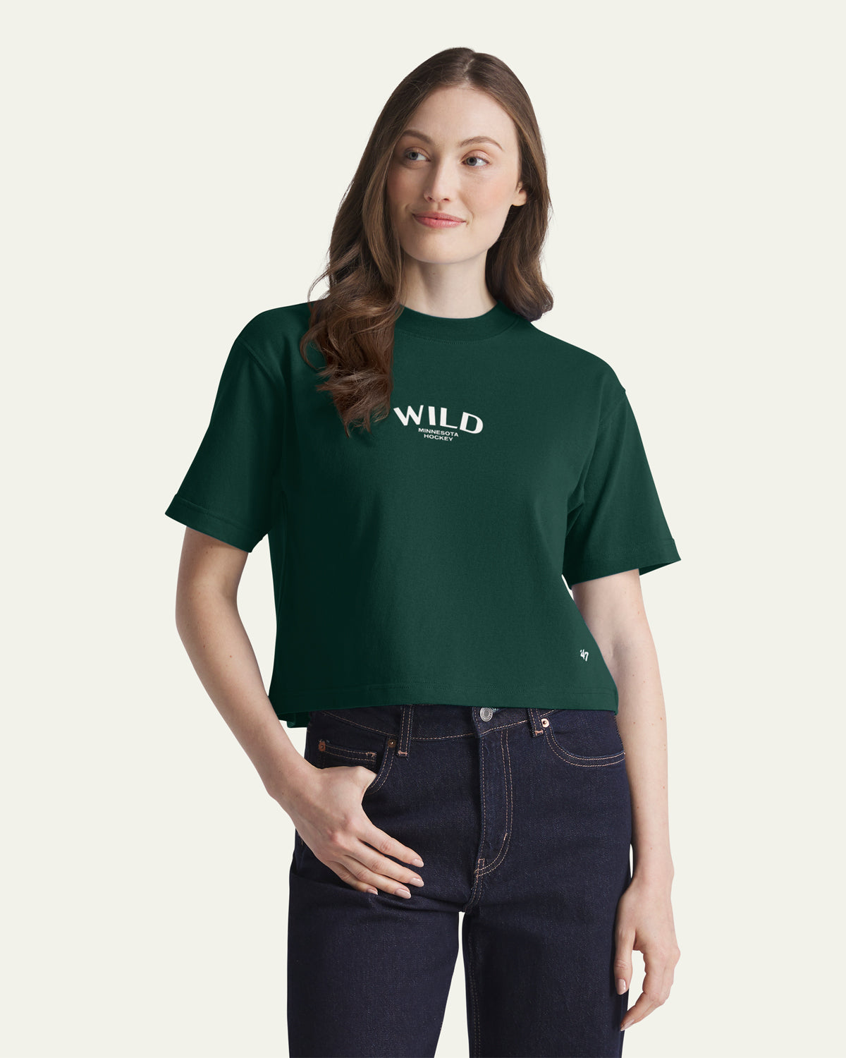 MINNESOTA WILD HADRIAN '47 FOUNDATION CROP TEE WOMENS