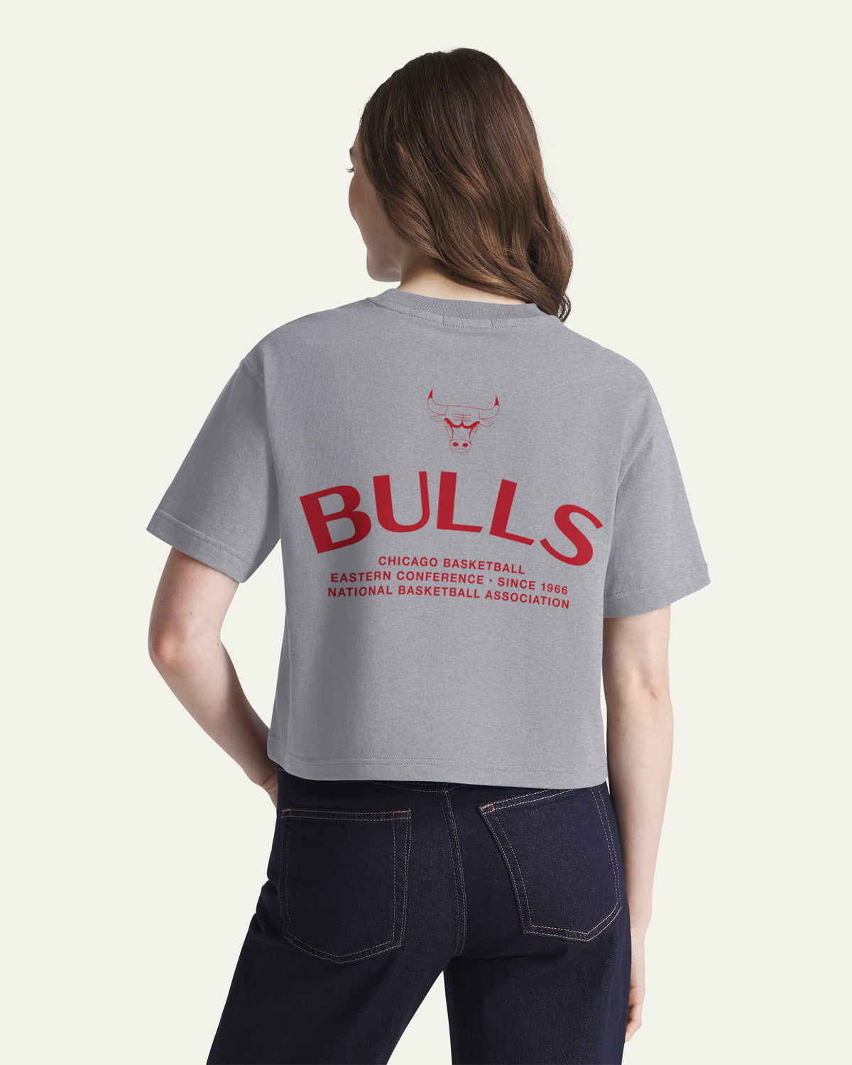 CHICAGO BULLS HADRIAN '47 FOUNDATION CROP TEE WOMENS