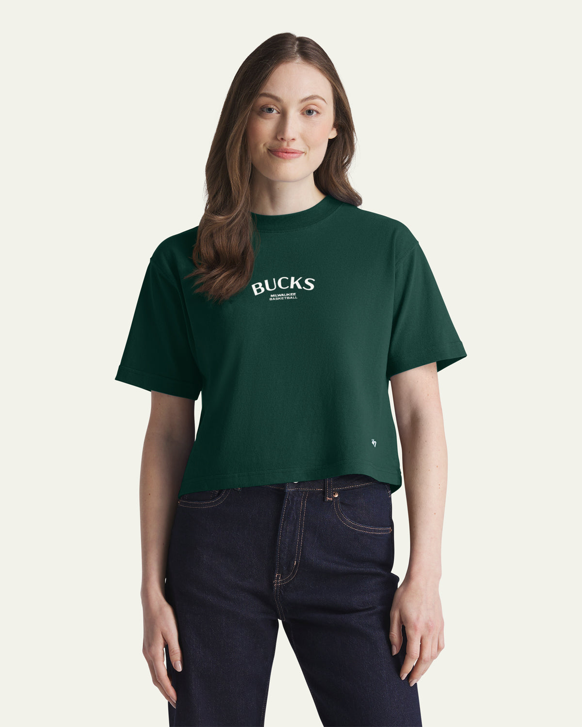 MILWAUKEE BUCKS HADRIAN '47 FOUNDATION CROP TEE WOMENS