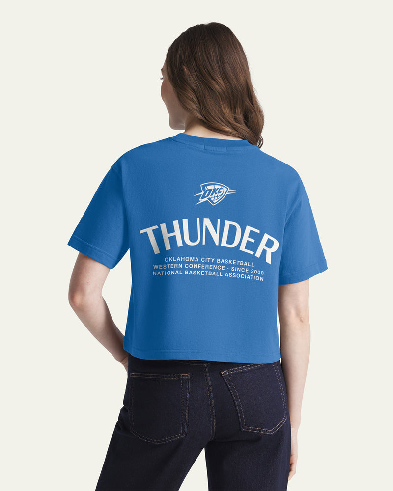 OKLAHOMA CITY THUNDER HADRIAN '47 FOUNDATION CROP TEE WOMENS