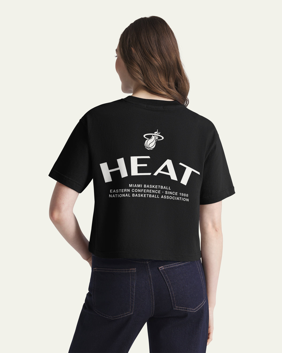 MIAMI HEAT HADRIAN '47 FOUNDATION CROP TEE WOMENS