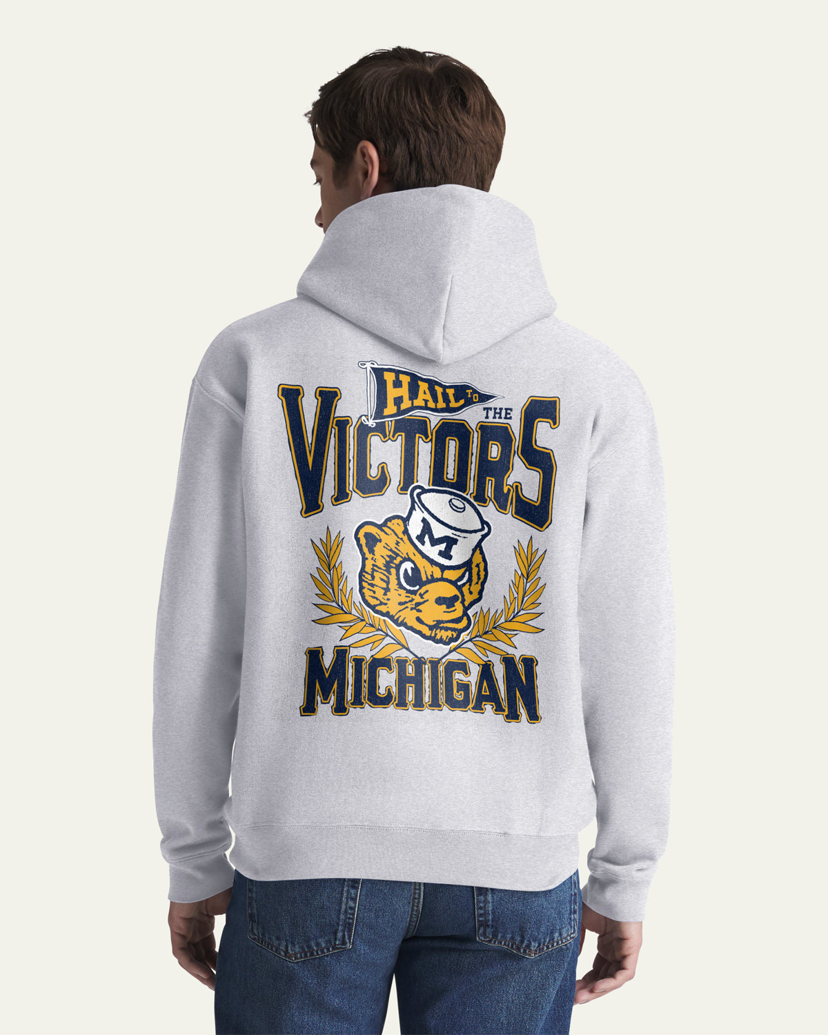 MICHIGAN WOLVERINES VINTAGE VARSITY HOUSE BACKER '47 FOUNDATION HOOD