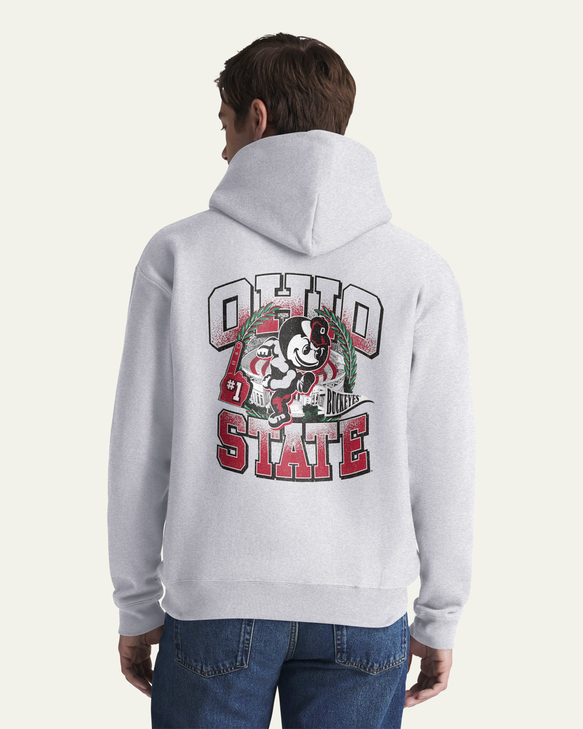 OHIO STATE BUCKEYES VINTAGE VARSITY HOUSE BACKER '47 FOUNDATION HOOD